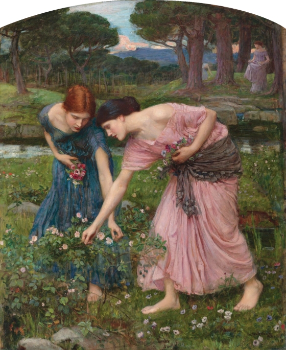 Gather Ye Rosebuds While Ye May, by John William Waterhouse